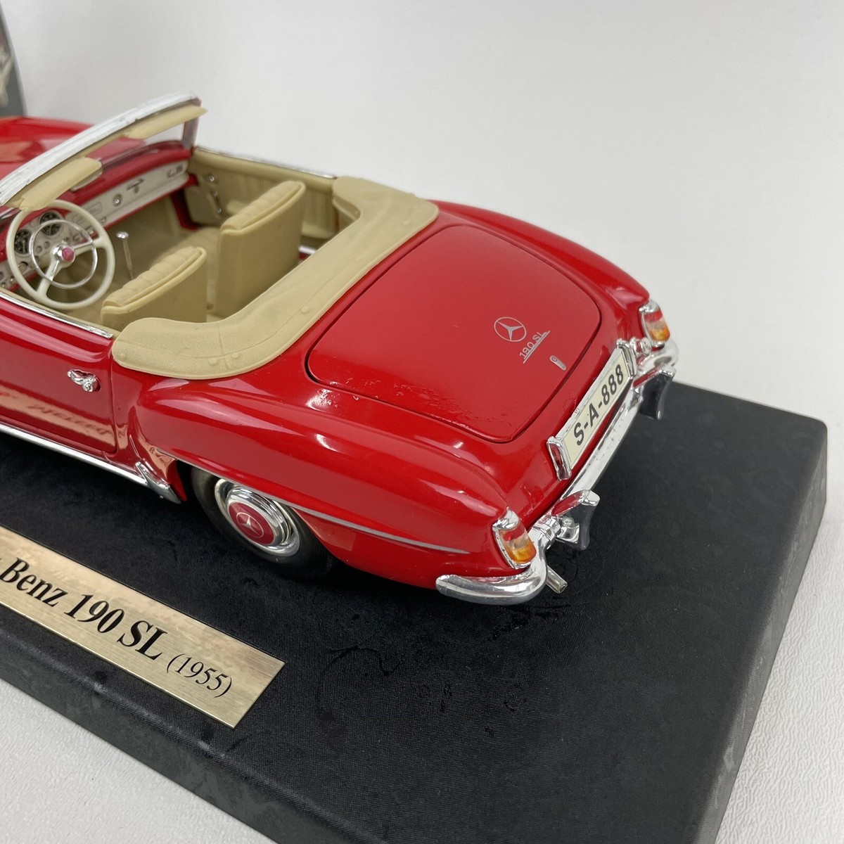 Mercedes-Benz 190 SL 特別版 1:18 1/18 Mercedes-Benz 190 SL Convertible 1957 Gray Diecast