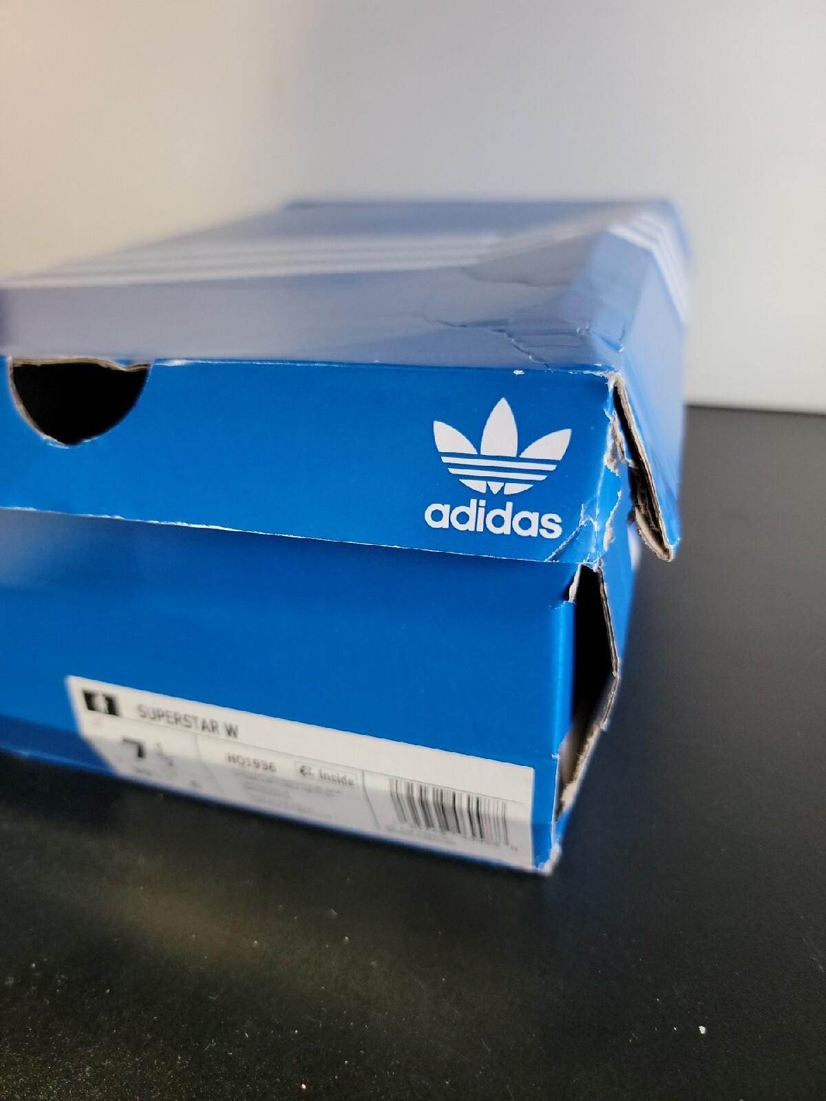 Adidas Superstar Shoes Women's Size 7.5 White Black Gold Athletic Sneakers