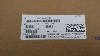 (1pc) LFEC15E-3FN256C FPGA - Field Programmable Gate Array 15.4K LUTs