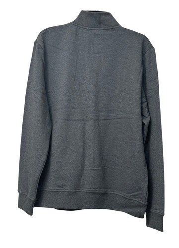 Skechers Apparel Diamond Logo Mock Neck Full Zip Fleece Jacket, Charcoal, L - Picture 4 of 12