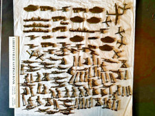 Lot of 50 Plastic Toy Army Men, Boats, Vehicles, Planes, etc. 