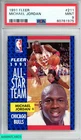 1991 FLEER MICHAEL JORDAN #211 CHICAGO BULLS HOF PSA 9 MINT