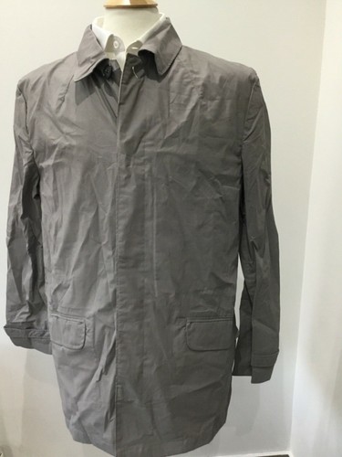 GAP Mens smart Raincoat Mac Light Grey 