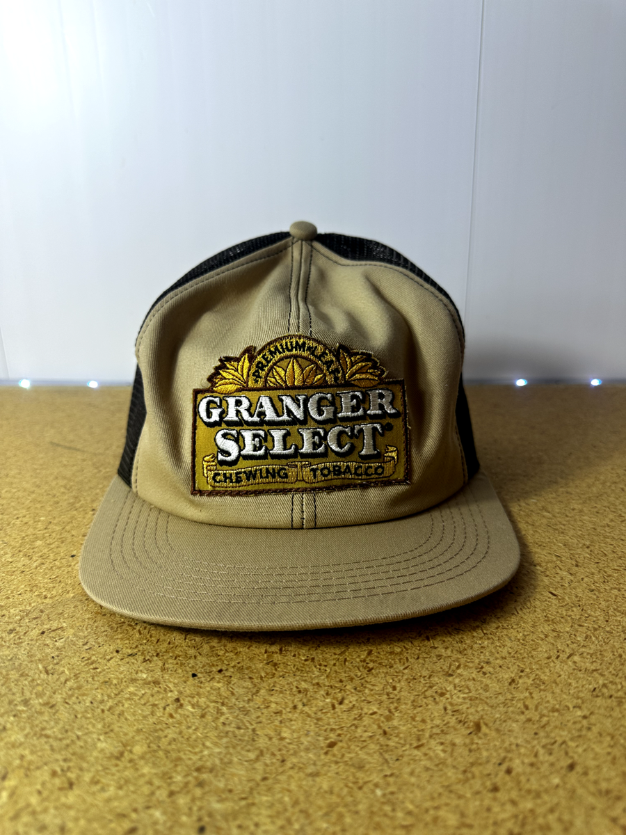 granger select chewing tobacco Premium Leaf Trucker Hat Patch Snapback USA EUC Grainger Select Chewing Tobacco Review