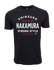 WWE SHINSUKE NAKAMURA T SHIRT OFFICIAL ITEM BLACK