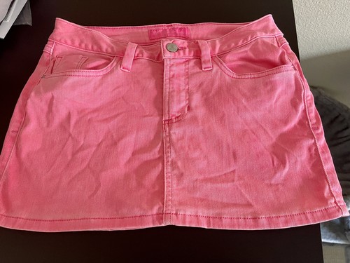 Vintage GUESS Denim Mini Skirt Pink 