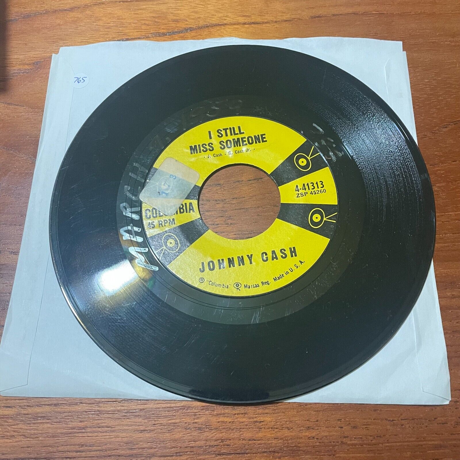 Johnny Cash 7" I Still Miss Someone / Don't Take Your Guns to Town Columbia a765