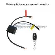 Motorcycle Battery Disconnect Relay Anti-Theft Remote Switch Shut Off Isolat Kit