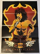 Metal Hammer Magazine 2 sided Poster Bon Scott AC/DC 21 1/2" x 30"