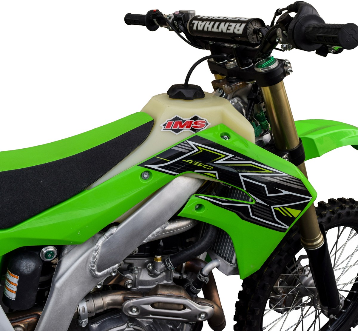 IMS Large Capacity Gas Fuel Tank 2.5 Gal Natural Kawasaki KX450F