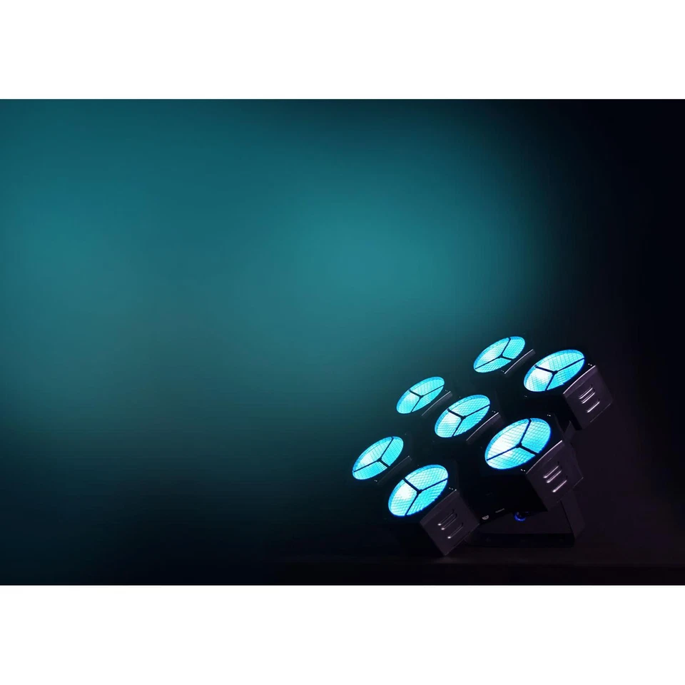 2 x Citronic CosmoPAR 7x40W COB LED RGBW PAR Light With DMX Cable - Image 4 of 4