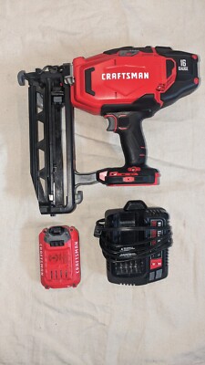 Craftsman 16ga Cordless Finish Nailer Includes battery & charger. Excellent cond