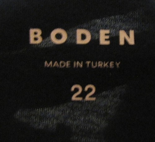 Boden UK 22 US 20 NEW Navy Blue Knit Shirt Top - Picture 3 of 3