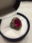 Rings silver 875 gold Plated Russian Soviet Silver vintage USSR old