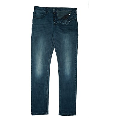 S.Oliver Men's Jeans Pants Stretch Skinny Slim Fit Size 48 M W31 L34 Used Blue