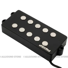 Wilkinson MWM5 Bass Pickup for Music Man Electric Bass, Black 5-String Humbucker