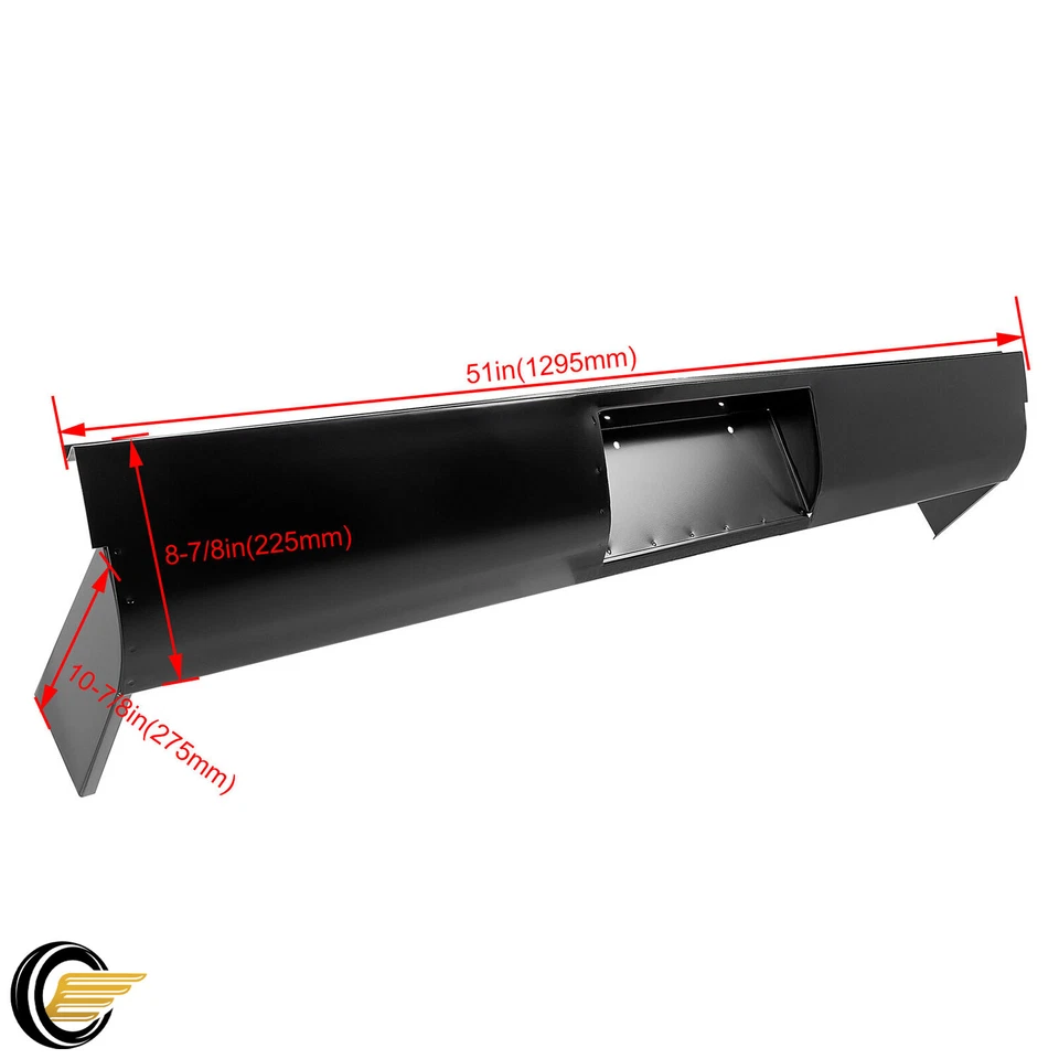 Rear Roll Pan Steel For 1954-1987 Chevy GMC C10 C20 C30 K10 K20 K30 Stepside - Image 2 of 4
