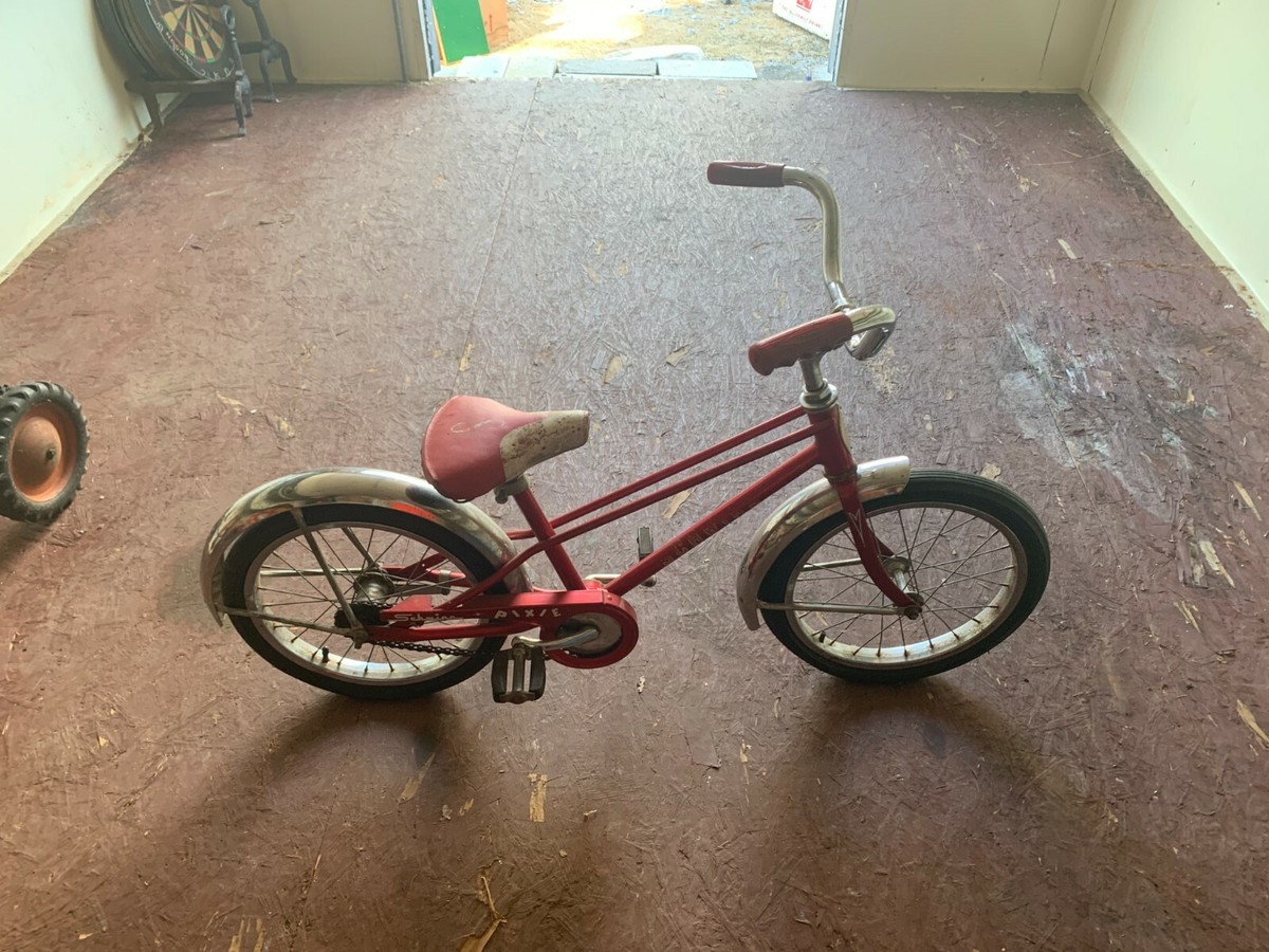 Vintage Schwinn Red Pixie Bicycle Original 46