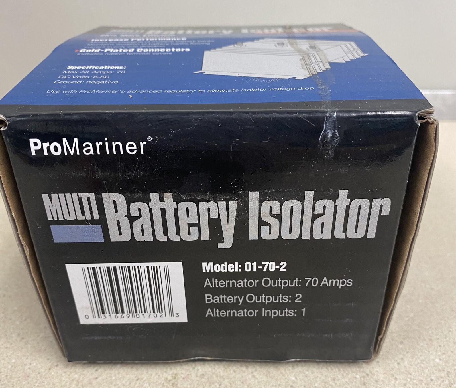 NEW ProMariner Multi-Battery Isolator #01-70-2 70 amps (572)