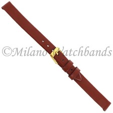 10mm Morellato Tan Genuine Calfskin Leather Unstitched Ladies Watch Band 116