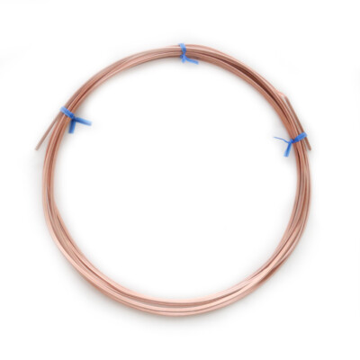99.9% Pure Copper wire Dead soft Square 10 12 14 16 18 19 20 21 22 24 Gauge USA