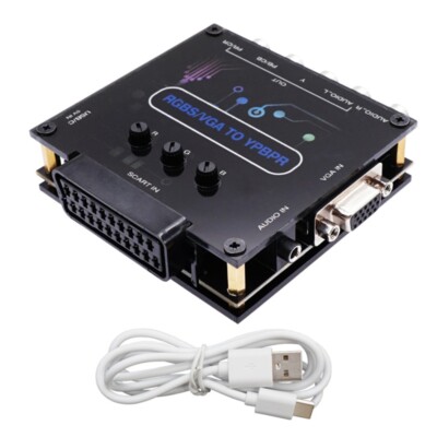 RGBS VGA SCART to YPBPR Composite Video Converter Adapter 1080p