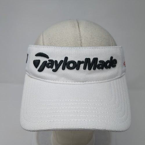 TaylorMade Strapback Sun Visor Hat White One Size Burner R11 Embroidered - Picture 2 of 8