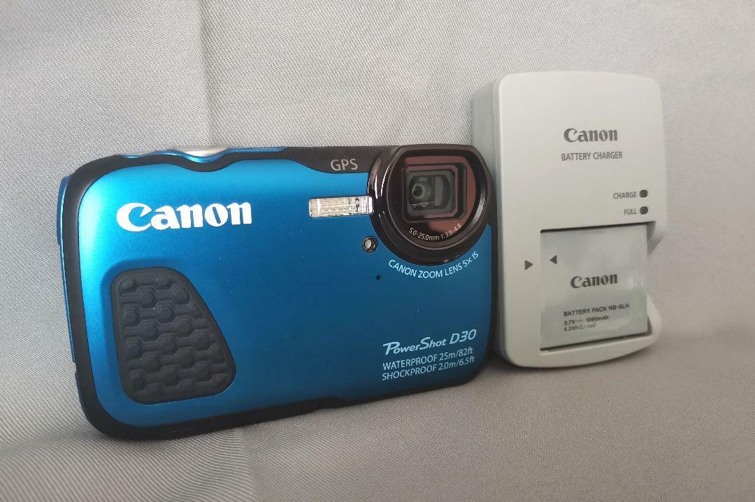 Canon Digital Camera Power Shot D30 Blue 5x Optical Zoom
