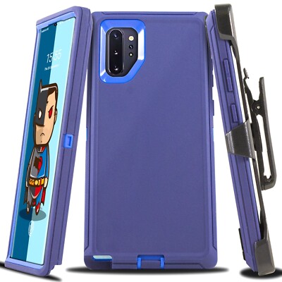 For Galaxy Note 10 10+ Plus Case Cover Shockproof Series Fits Defender Belt Clip