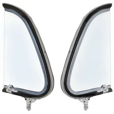 1948 49 50 Ford Truck Vent Window Assembly Clear Glass & Frame Pair Right+Left