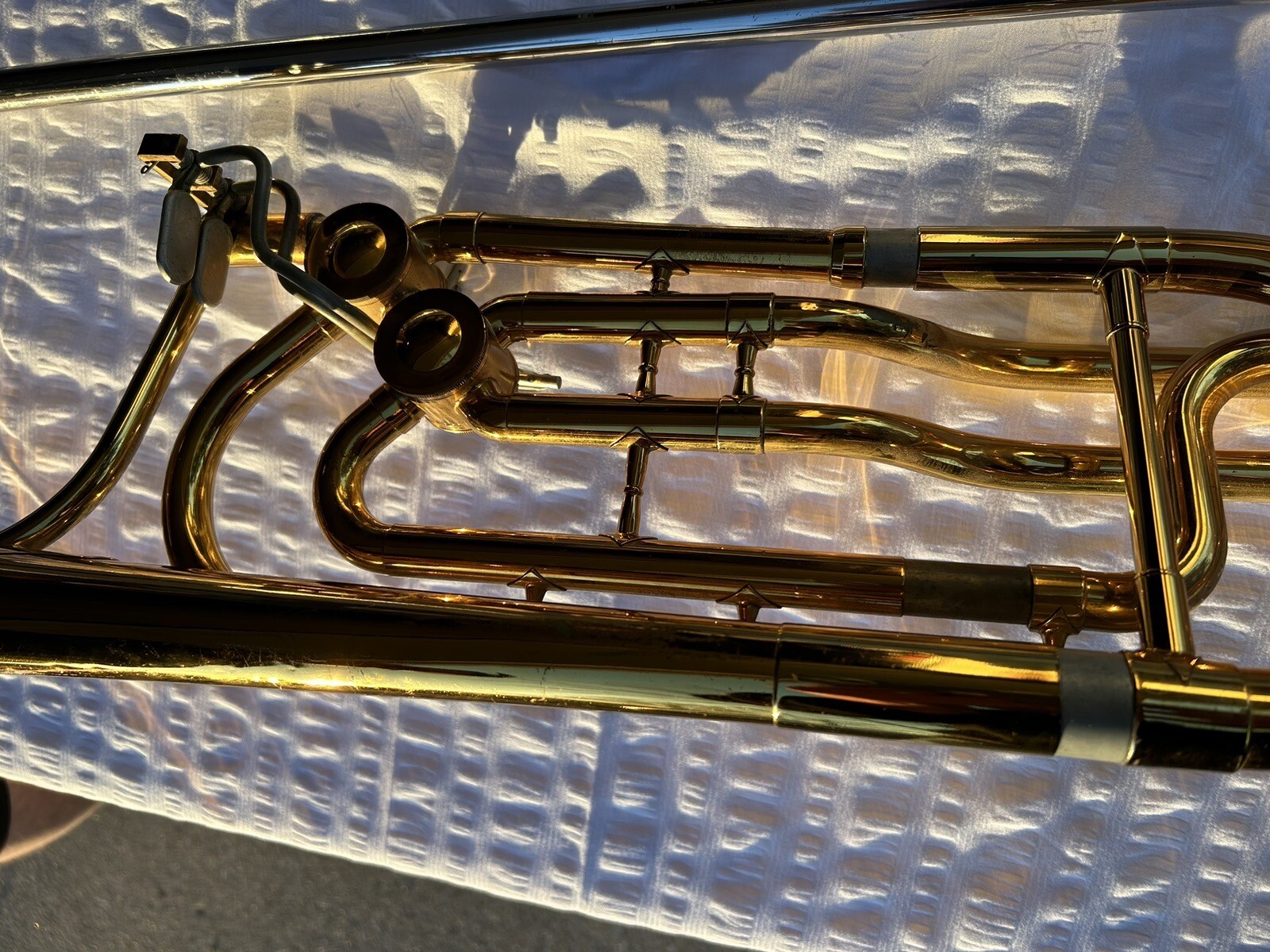 Vintage King Duo Gravis Double Trigger Bass Trombone flawless fast