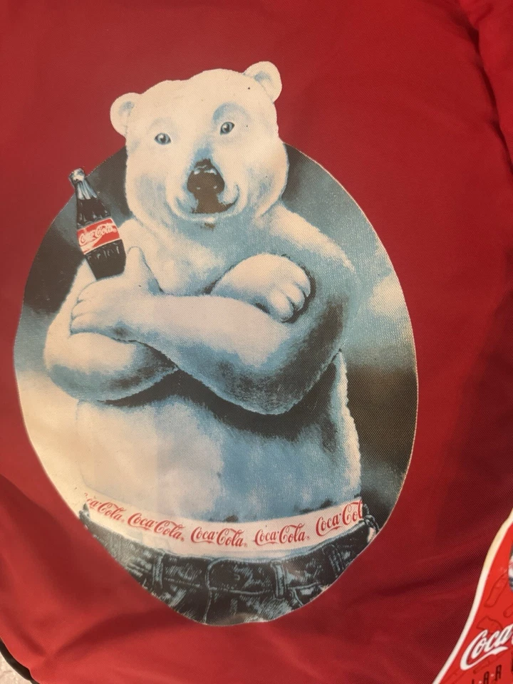 Mochila De Colección COCA COLA Oso Polar Markie Mark Inspirada Roja Nueva Años 90 Foto 2 de 4