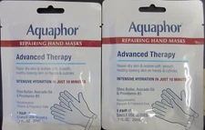2 Pair Aquaphor Repairing Hand Cuticle Mask Gloves Advanced Therapy