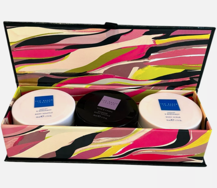 Ted Baker Body Scrub & Body Souffles 50ml Trio Gift Set
