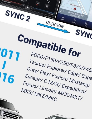 Passend für Ford Sync3 APIM-Modul CarPlay Werks-Upgrade-Kit SYNC 2 auf SYNC 3  - Picture 5 of 6
