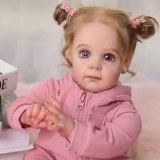 Reborn Babypuppen 22Zoll Vollkörper Silikon ...