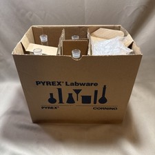 CORNING PYREX 5640-500ML VOLUMETRIC FLASK 6 PACK NEW