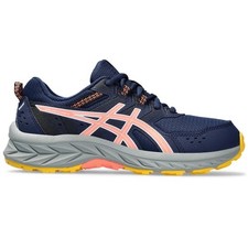 Big Kids Size 5- ASICS Pre Venture 9 GS Navy/Yellow Running Shoes Sneakers NEW