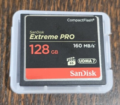 SanDisk 128GB Extreme Pro CompactFlash CF Memory Card