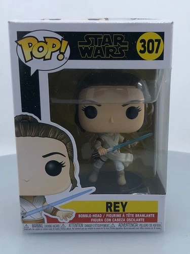 Funko POP! Star Wars The Rise of Skywalker Rey #307 Vinyl Figure DAMAGED BOX