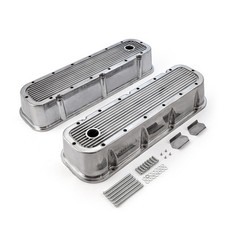 Chevy Bbc 454 Polished Ribbed Aluminum Valve Covers - Tall Whole Chevy Bbc 454 Polished Ribbed Aluminum Valve Covers - Tall Whole