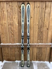 VINTAGE Interesting 68" Alpine Snow Skis Signed ROSSIGNOL Great for Decoration