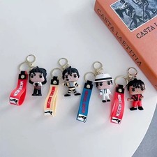 Michael Jackson Llavero Rey de la Danza Mini Ídolo Figura Llavero Juguete Coleccionable