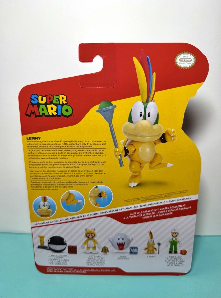 2026 JAKKS Pacific Nintendo Super Mario Action Figure: LEMMY KOOPA