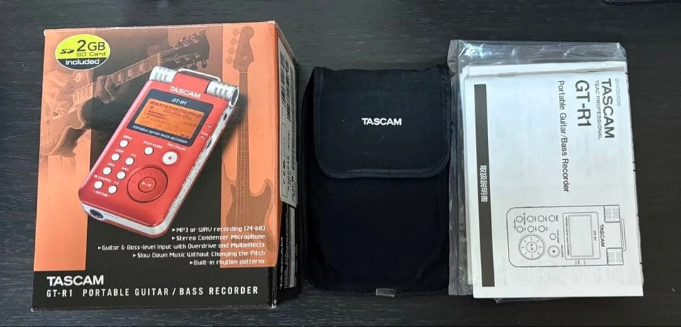 TASCAM GT-R1 Portable Digital Recorder Red – Tested & Working - Image 3 of 3