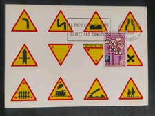 Carte Maximum Timbre France N° 1548 Prévention Routière Oblitéré Paris 1968