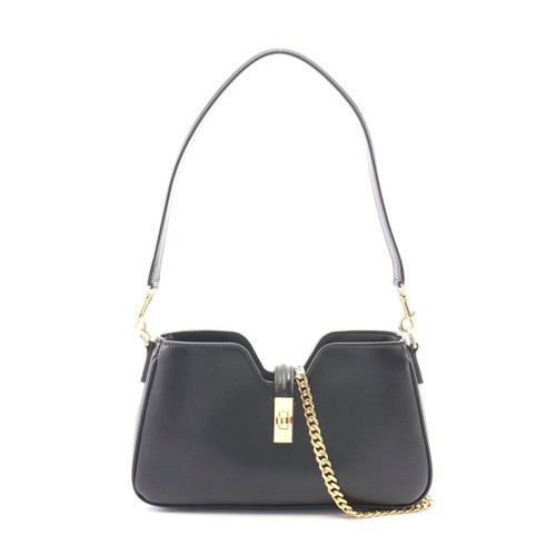 Celine Camille 16 Leather Shoulder Bag Women Black One Size