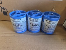 Lot Of 3 MALIN COMPANY Wire,Spool,Bare Wire 16Y051 AIRCRAFT SS LOCKWIRE NEW