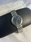 Seiko Watch Men 36mm Blue Dial Two Tone Date 7N32-0AK0 New Battery 9-18-25.