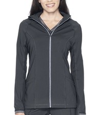 Urbane Impulse Slim Fit Extreme Stretch Scrub Jacket for Women 9742 Graphite